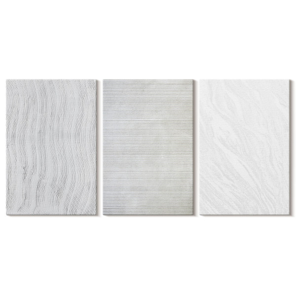 Obraz canvas 3 częściowy Piaskowe wzory | 3x40x60 | Wallfluent 792709