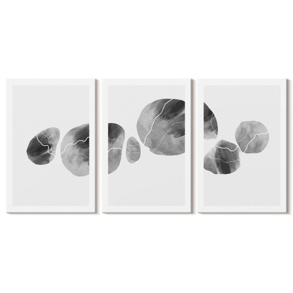Obraz canvas 3 częściowy Plamy farb | 3x40x60 | Wallfluent 792674
