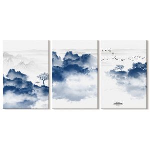 Obraz canvas 3 częściowy Spokojne góry | 3x40x60 | Wallfluent 792683 Obraz canvas 3 częściowy Spokojne góry | 3x40x60 | Wallfluent 792683