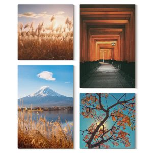 Obraz canvas 4 częściowy Krajobrazy Japonia |40×40, 40×60| Wallfluent 797201 Obraz canvas 4 częściowy Krajobrazy Japonia |40×40, 40×60| Wallfluent 797201