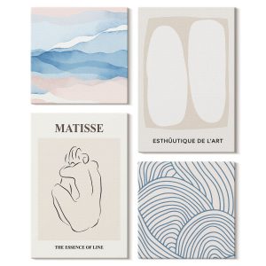 Obraz canvas 4 częściowy Styl Matisse |40×40, 40×60| Wallfluent 797159 Obraz canvas 4 częściowy Styl Matisse |40×40, 40×60| Wallfluent 797159