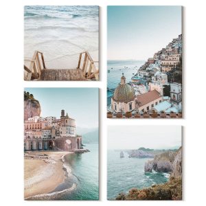 Obraz canvas 4 częściowy Widoki plaża |40×40, 40×60| Wallfluent 797077 Obraz canvas 4 częściowy Widoki plaża |40×40, 40×60| Wallfluent 797077