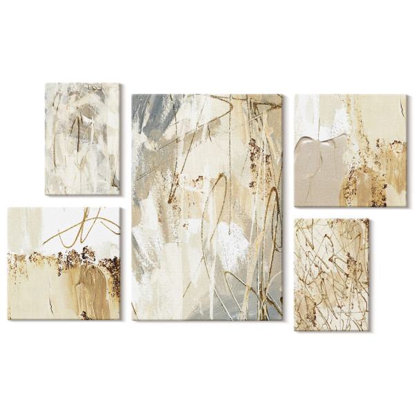 Obraz canvas 5 części Abstrakcja|20x30, 30x30, 40x60|Wallfluent 797164