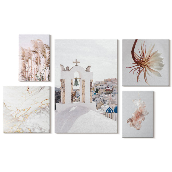 Obraz canvas 5 części Architektura i natura|20x30, 30x30, 40x60|Wallfluent 797049