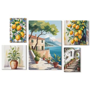 Obraz canvas 5 części Cytrusowe krajobrazy|20×30, 30×30, 40×60|Wallfluent 797054 Obraz canvas 5 części Cytrusowe krajobrazy|20×30, 30×30, 40×60|Wallfluent 797054