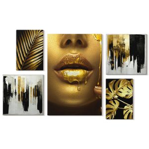 Obraz canvas 5 części Glamour roślinny|20×30, 30×30, 40×60|Wallfluent 797062 Obraz canvas 5 części Glamour roślinny|20×30, 30×30, 40×60|Wallfluent 797062