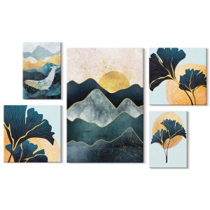 Obraz canvas 5 części Górskie rośliny|20×30, 30×30, 40×60|Wallfluent 797124 Obraz canvas 5 części Górskie rośliny|20×30, 30×30, 40×60|Wallfluent 797124