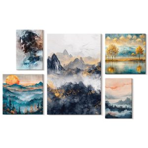 Obraz canvas 5 części Góry i natura|20×30, 30×30, 40×60|Wallfluent 797055 Obraz canvas 5 części Góry i natura|20×30, 30×30, 40×60|Wallfluent 797055
