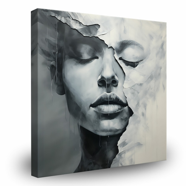Obraz Canvas Abstrakcyjny Kobiecy Portret 30x30cm 124532