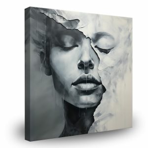 Obraz Canvas Abstrakcyjny Kobiecy Portret 90x90cm 124516 Obraz Canvas Abstrakcyjny Kobiecy Portret 90x90cm 124516