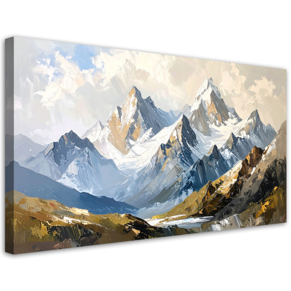 Obraz canvas do salonu sypialni biura, Góry Krajobraz jak malowany 80x40 779607