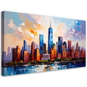 Obraz canvas do salonu sypialni, biura Nowy Jork Manhattan 80×40 779883 Obraz canvas do salonu sypialni, biura Nowy Jork Manhattan 80×40 779883