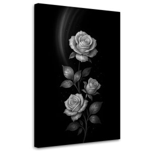 Obraz canvas do salonu sypialni, Kwiaty Srebrne róże 20×30 886867 Obraz canvas do salonu sypialni, Kwiaty Srebrne róże 20×30 886867