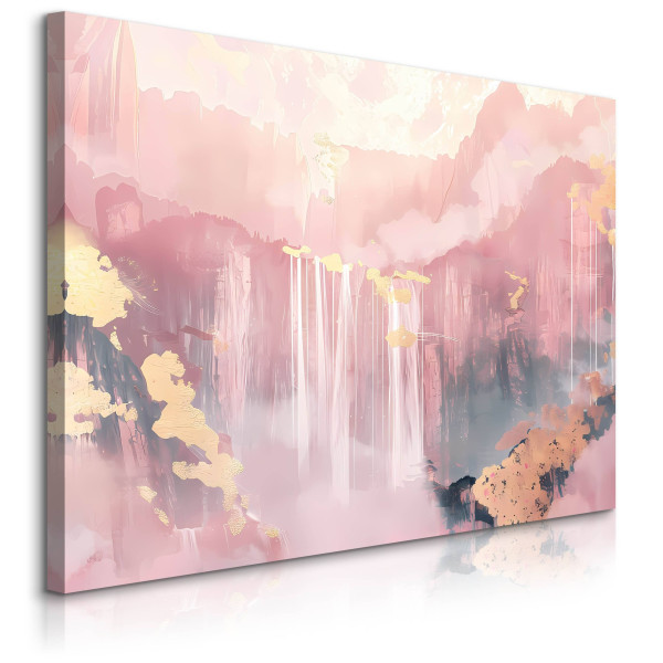 Obraz Chińskie Wodospady W Stylu Glamour 90x60cm 650693