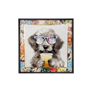 Obraz COFFEE DOG 100 x 100 cm 341066