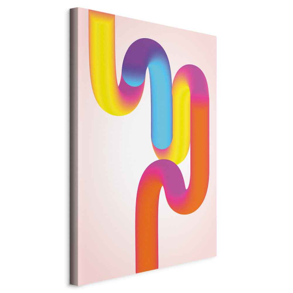 Obraz Colourful curves 60 x 90 cm 595543