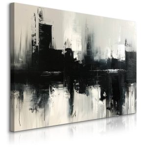Obraz Czarny Abstrakcyjny Wzór 90x60cm 647974 Obraz Czarny Abstrakcyjny Wzór 90x60cm 647974