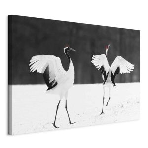 Obraz Dancing cranes 30 x 20 cm 600873 Obraz Dancing cranes 30 x 20 cm 600873