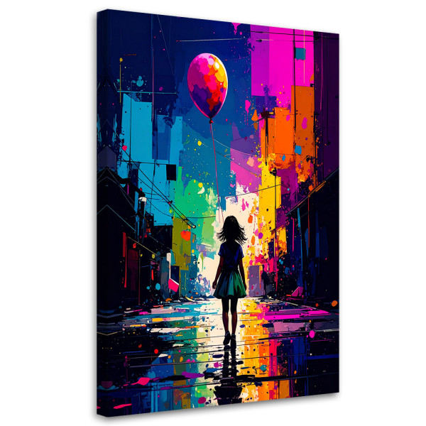 Obraz dla dzieci, Dziewczynka z Balonikiem Street Art 40x60 780180