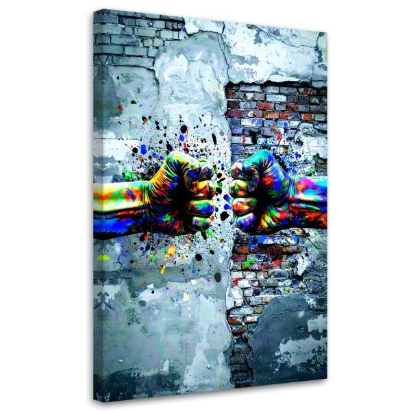 Obraz dla nastolatka, Abstrakcja Pięść Graffiti Street Art 20x30 887830