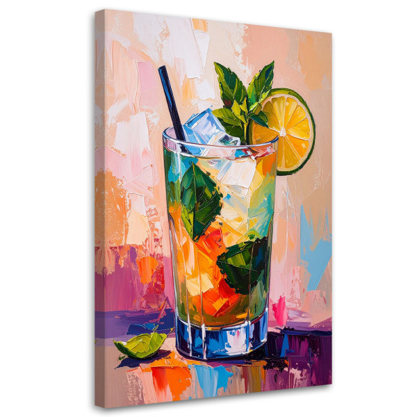 Obraz do kuchni baru jadalni, Mohito Koktajl Limonka 70x100 780344