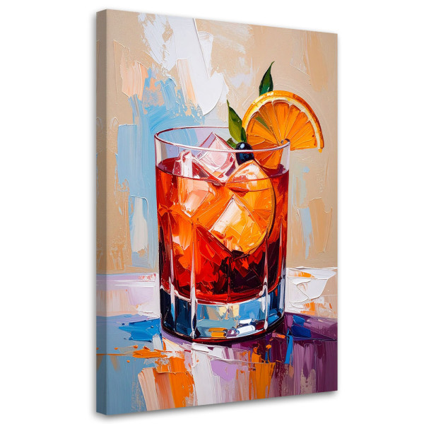 Obraz do kuchni baru jadalni, Negroni Coctail Drink 60x90 779050