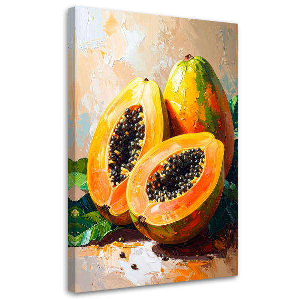 Obraz do kuchni baru jadalni, Papaja Owoce 60x90 781276
