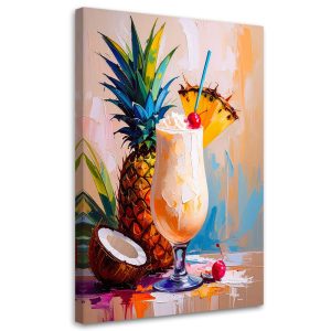 Obraz do kuchni baru jadalni, Pina Colada Coctail Drink 30×45 884818 Obraz do kuchni baru jadalni, Pina Colada Coctail Drink 30×45 884818