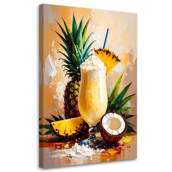 Obraz do kuchni baru jadalni, Pina Colada Tropikalna 80x120 779159