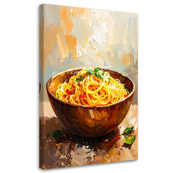 Obraz do kuchni baru jadalni, Spaghetti Makaron 40x60 779353