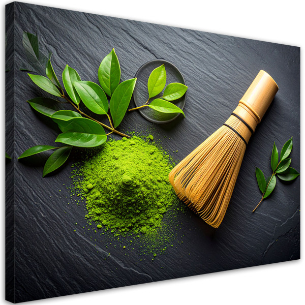 Obraz do kuchni baru, Matcha Zielona Herbata 60x40 780328