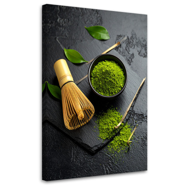 Obraz do kuchni jadalni baru restauracji, Matcha Herbata 80x120 780838