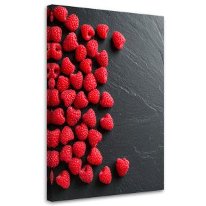 Obraz do kuchni jadalni, Czerwone maliny owoce 70×100 780850 Obraz do kuchni jadalni, Czerwone maliny owoce 70×100 780850