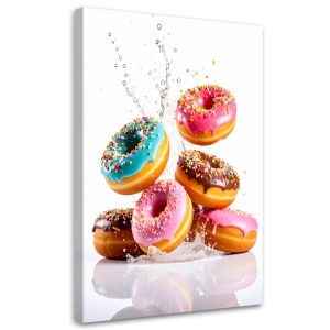 Obraz do kuchni jadalni, Donuty Pączki słodycze 40×60 780281