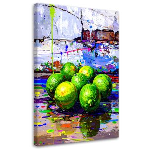 Obraz do kuchni jadalni, Graffiti Limonki Cytryny Owoce 40×60 781084 Obraz do kuchni jadalni, Graffiti Limonki Cytryny Owoce 40×60 781084