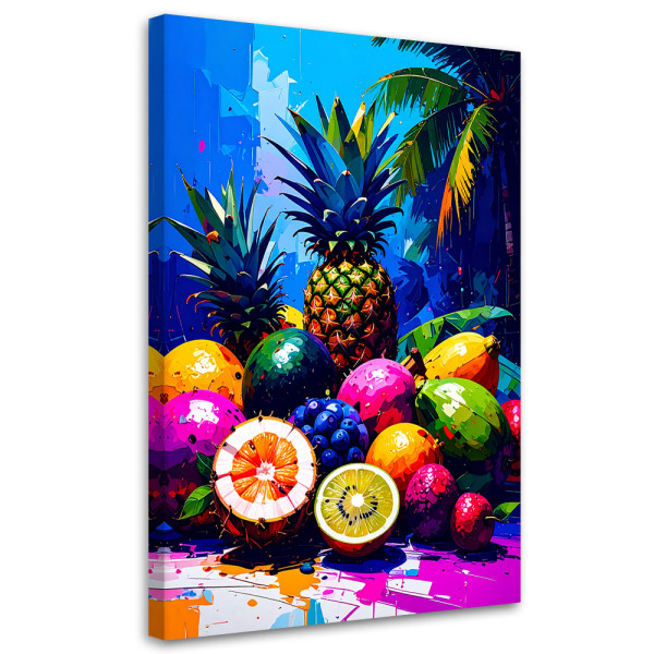 Obraz do kuchni jadalni, Kolorowe Owoce Tropikalne 30x45 886917