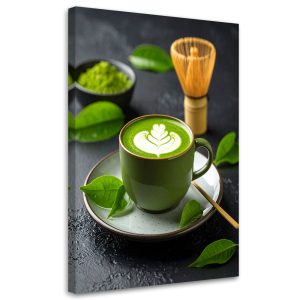 Obraz do kuchni jadalni, Matcha herbata 60×90 777487