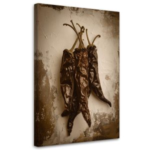 Obraz do kuchni jadalni restauracji, Suszone papryczki w stylu retro 40×60 887330 Obraz do kuchni jadalni restauracji, Suszone papryczki w stylu retro 40×60 887330