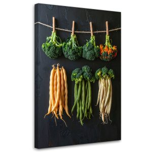 Obraz do kuchni restauracji baru jadalni, Brokuły i Fasola 40×60 886442 Obraz do kuchni restauracji baru jadalni, Brokuły i Fasola 40×60 886442