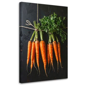 Obraz do kuchni restauracji baru jadalni, Marchewki pęczek warzywa 80×120 884560 Obraz do kuchni restauracji baru jadalni, Marchewki pęczek warzywa 80×120 884560