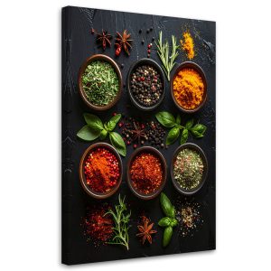 Obraz do kuchni restauracji baru jadalni, Przyprawy zioła 60×90 888521 Obraz do kuchni restauracji baru jadalni, Przyprawy zioła 60×90 888521