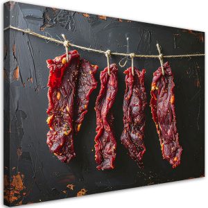 Obraz do kuchni restauracji baru jadalni, Suszona wołowina mięso 60×40 890591 Obraz do kuchni restauracji baru jadalni, Suszona wołowina mięso 60×40 890591