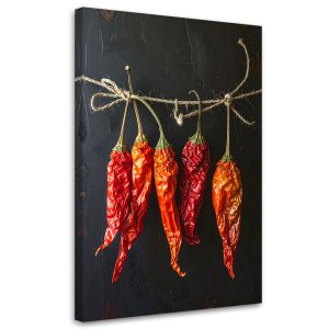 Obraz do kuchni restauracji baru jadalni, Suszone czerwone papryczki 40×60 888840 Obraz do kuchni restauracji baru jadalni, Suszone czerwone papryczki 40×60 888840