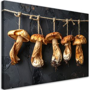 Obraz do kuchni restauracji baru jadalni, Suszone grzyby 60×40 883306 Obraz do kuchni restauracji baru jadalni, Suszone grzyby 60×40 883306