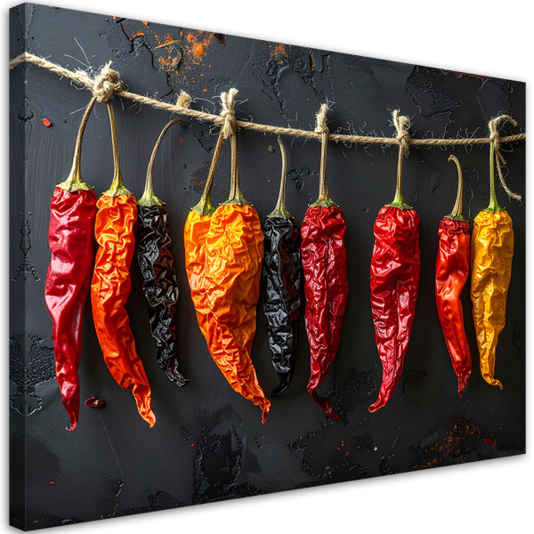 Obraz do kuchni restauracji baru jadalni, Suszone papryczki chilli 100x70 886517