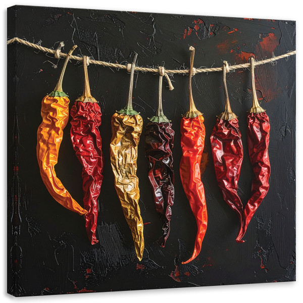 Obraz do kuchni restauracji baru jadalni, Suszone papryczki chilli 30x30 890745