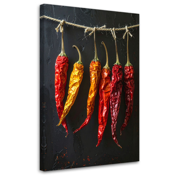 Obraz do kuchni restauracji baru jadalni, Suszone papryczki chilli 80x120 888765