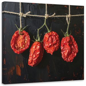 Obraz do kuchni restauracji baru jadalni, Suszone pomidory 40×40 890354 Obraz do kuchni restauracji baru jadalni, Suszone pomidory 40×40 890354