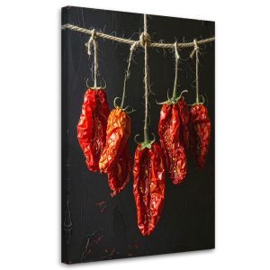 Obraz do kuchni restauracji baru jadalni, Wiszące czerwone pomidory 30×45 890298 Obraz do kuchni restauracji baru jadalni, Wiszące czerwone pomidory 30×45 890298