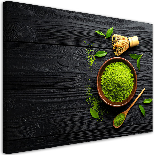 Obraz do kuchni restauracji, Matcha w misce Herbata 100x70 779302